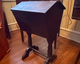 Vintage Wooden Sewing Box Stand