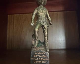 Bradford Exchange John Wayne 'A Man's Gotta Do' Cold-Cast Bronze Sculpture