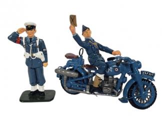 King & Country Glossy "RAFGC2" - WW2 Dispatch Rider & MP