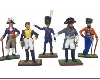 Made In Russia 5 French Revolutionary Napoleonic Military Figures