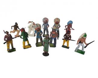 1940's-1950's Hollow Cast, Rare Native Female, & Other Lead Metal Indi