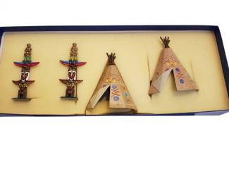 Charlene GRB High Gloss Native Totem Poles, & TeePee's