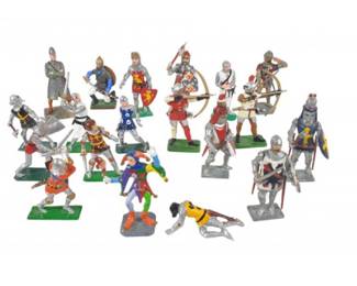 Large Assortment Of Medieval Figures Tradition, Britain...