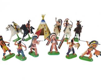 1971 Britain's Deetail Indians Horses Teepee