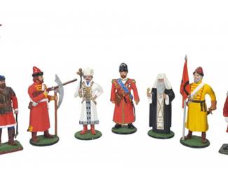 Assortment Of Russian Made Russian Figures, 8