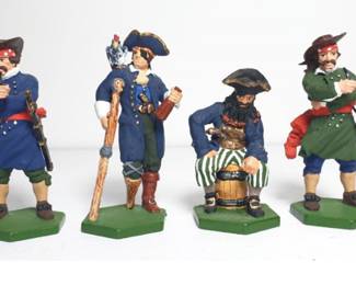 Four St Petersburg Russian Pirate Figure