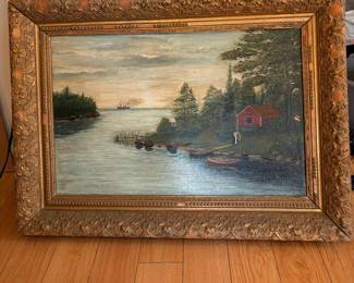 1908 Oil On Board