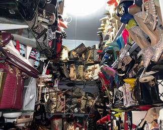 Vintage and Y2K heels, boots, pumps, purses, backpacks, toes