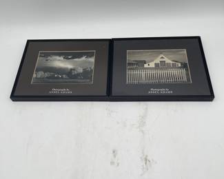 Lot 2688: Pair Ansel Adams Framed Prints - Cape Cod Barn & Storm