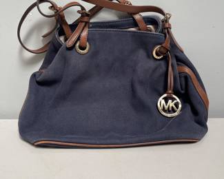 Lot 10074: Michael Kors Marina Canvas Drawstring Tote