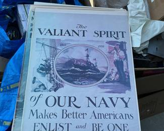 Lot 3014: 5 U.S. Navy Recruiting Poster Reprints, 2 by Christy