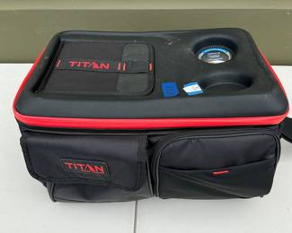 Lot 4037: Titan by Arctic Zone 50-Can Collapsible TableTop Cooler