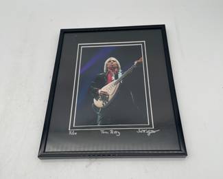 Lot 2690: Framed Tom Petty Concert Photograph Numbered 3/10