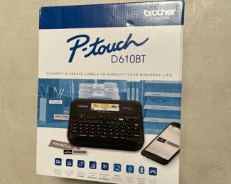 Lot 9033: Brother P-touch PT-D610BT Bluetooth Label Maker, Sealed