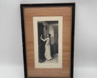 Lot 2704: James Bertrand "Marguerite Tempted" Goupil Photogravure