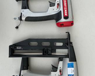 Lot 4038: Craftsman 16ga Finish & 18ga Brad Nailers with Bag