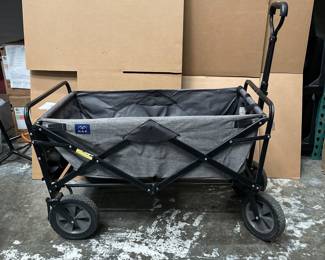 Lot 10208: Mac Sports Folding Utility Wagon with Side Table