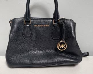 Lot 10065: Michael Kors Camille Small Leather Satchel