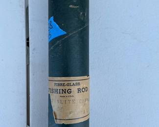 Lot 4045: Vintage Fibre-Glass Fishing Rod Tube with Screw Cap