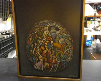 Lot 232: Spitzer 1981 Signed Original Abstract Oil Painting