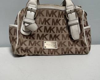 Lot 10064: Michael Kors MK Signature Jacquard Satchel