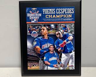 Lot 10055: Yoenis Cespedes 2013 Home Run Derby Champion MLB Plaque