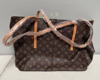 Lot 10008: Louis Vuitton-Style Monogram Canvas Zip-Top Tote