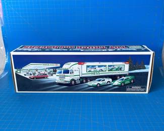 Lot 2017: 1997 Hess Toy Truck and Racers Unopened in Box