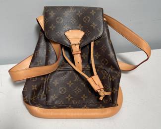 Lot 10060: Montsouris-Style Monogram Backpack
