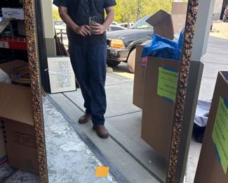 Lot 3012: Large Ornate Gilt Gesso Molded Rose Frame Wall Mirror