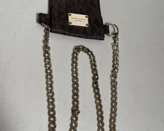 Lot 10015: Michael Kors Signature Monogram Chain Belt Bag
