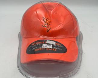 Lot 2628: Browning Safety Hunter Combo Blaze Orange Cap & Vest