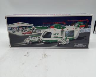 Lot 2789: Hess 2001 Helicopter with Motorcycle & Cruiser - New in Box