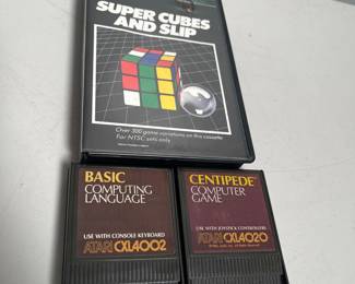 Lot 10150: Atari 400/800 Centipede, BASIC & Thorn EMI Game Lot