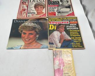 Lot 2723: Princess Diana 1997 Tabloid Lot, 1998 Calendar & Tapes