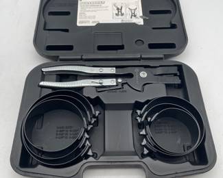 Lot 2870: Powerbuilt Kit 69 Piston Ring Compressor Set 940387
