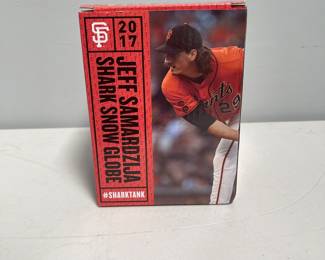 Lot 10047: 2017 San Francisco Giants Jeff Samardzija Shark Snow Globe