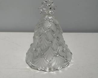 Lot 10089: Mikasa Winter Dreams Crystal Christmas Tree Bell, Germany