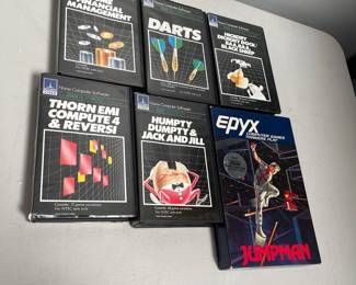 Lot 10087: Thorn EMI & Epyx Atari 400/800 Cassette Game Lot, 6