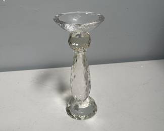 Lot 10116: Shannon Crystal Designs of Ireland Pillar Candle Holder
