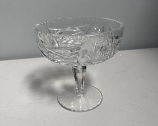 Lot 10124: Hand-Cut Lead Crystal Pinwheel Compote