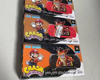 Lot 10030: PVP Station Light 3000 Handheld Consoles, Sealed Lot of 3