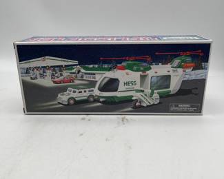 Lot 2787: Hess 2001 Helicopter with Motorcycle & Cruiser - New in Box