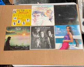 Lot 2503: 9 Vinyl LPs: Bob Wills, Emmylou Harris, Bread & More