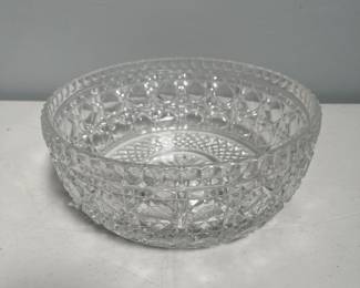 Lot 10117: Cane-and-Button Pressed Glass Bowl, Mid-Century