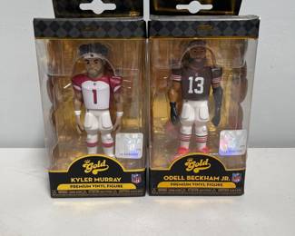 Lot 10046: Funko Gold NFL Kyler Murray & Odell Beckham Jr. Pair