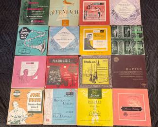 Lot 9004: 28 Vintage 10" & 12" Classical and Jazz LP Records