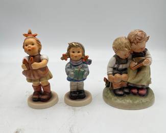 Lot 2713: Goebel Hummel Figurines Lot of 3 Smart Little Sister