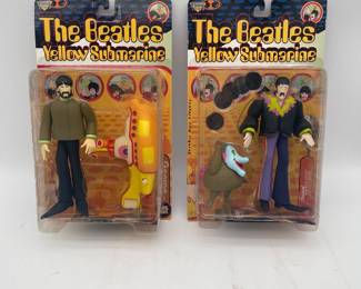 Lot 2629: McFarlane Beatles Yellow Submarine George & John Figures