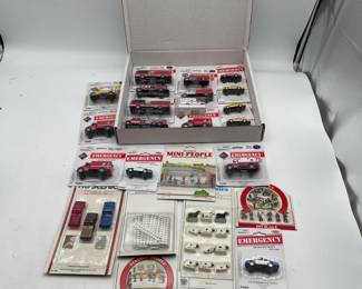 Lot 2765: HO Boley Emergency Diecast, Busch & Bachmann Figures Lot